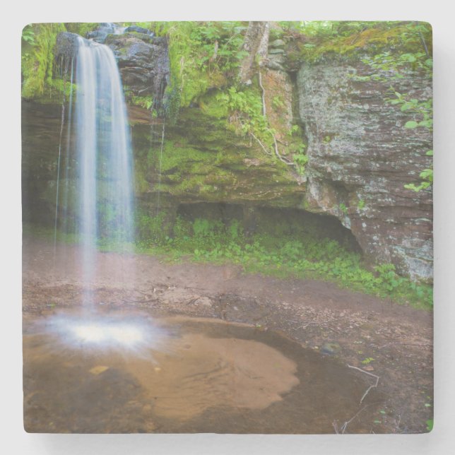 USA, Michigan. Scott's Fall in Obersterigan Steinuntersetzer (Vorderseite)