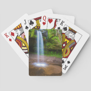 USA, Michigan. Scotts Wasserfall in Obermichigan Spielkarten