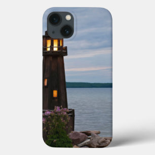 USA, Michigan. Yard Decoration Lighthouse Case-Mate iPhone Hülle