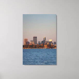 USA, Minnesota, Minneapolis, City Skyline Leinwanddruck