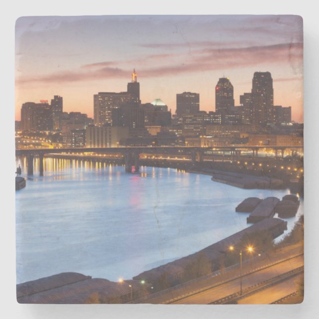 USA, Minnesota, Minneapolis, St. Paul 2 Steinuntersetzer (Vorderseite)