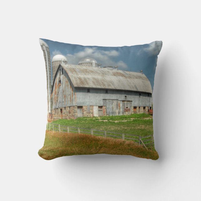 USA, Minnesota-Scheune und Silo Kissen (Vorderseite)