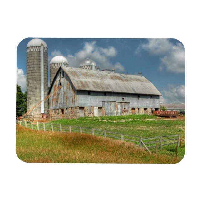 USA, Minnesota Scheune und Silo Magnet (Horizontal)