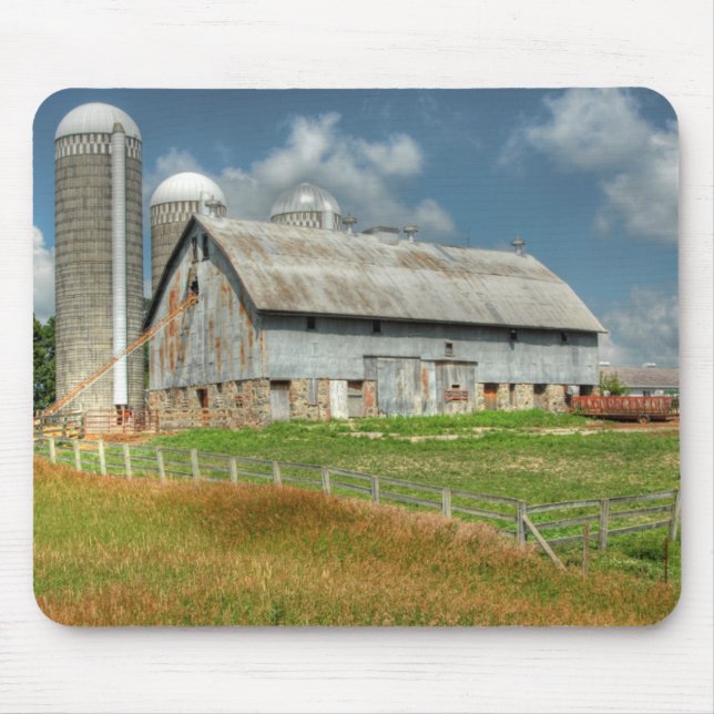 USA, Minnesota Scheune und Silo Mousepad (Vorne)