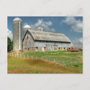 USA, Minnesota und Silo Postkarte