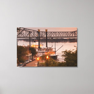 USA, Mississippi, Natchez. Natchez Under the Leinwanddruck