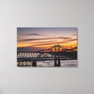USA, Mississippi, Vicksburg. I-20 Highway und Leinwanddruck