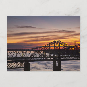 USA, Mississippi, Vicksburg. I-20 Highway und Postkarte