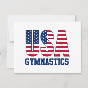 USA mit amerikanischer Flagge Turnen Sport