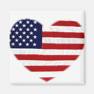 USA mit Love_ Magneten Magnet