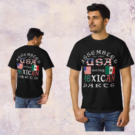 USA mit mexikanischen Teilen personalisieren Männe T-Shirt