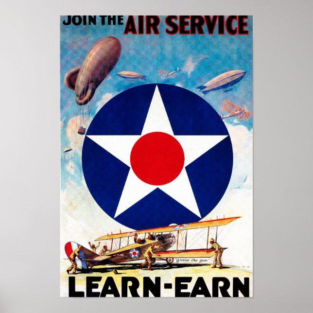 USA - Mitglied des Air Service Learn-Earn Poster (Vorne)