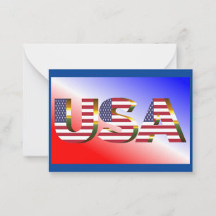 USA MITTEILUNGSKARTE