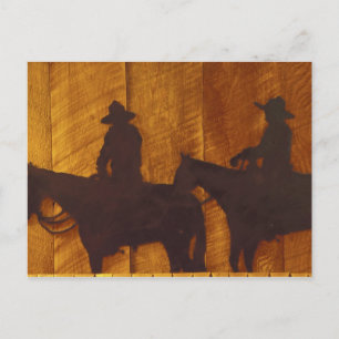 USA, Montana, Boulder River Cowboys auf Pferden Postkarte