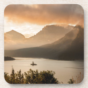 USA, Montana, Glacier National Park.Sonnenschein Untersetzer