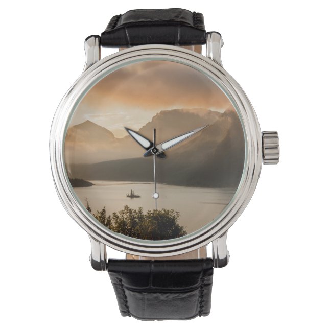 USA, Montana, Glacier National Park. Sunrise Armbanduhr (Vorderseite)