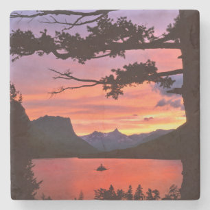 USA, Montana, Glacier-Nationalpark. Landschaft Steinuntersetzer