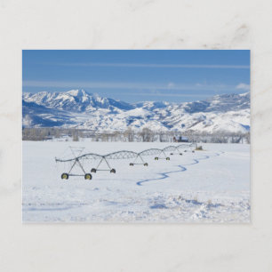 USA, MT, Farm in der Nähe von Livingston Postkarte