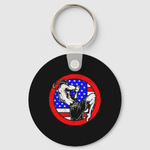 Usa Muay Thai - Geschenk für Thai-Boxen und Kickbo Schlüsselanhänger