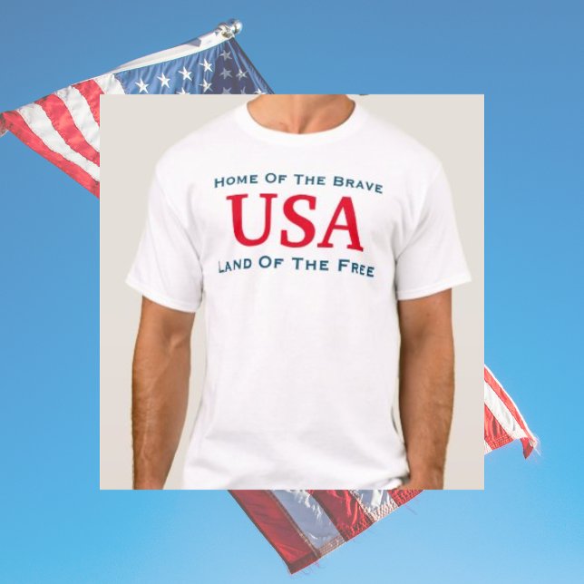 USA mutig und frei Patriotic T-Shirt (Von Creator hochgeladen)