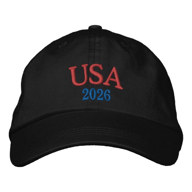 USA Mütze Bestickte Baseballkappe (Vorderseite)