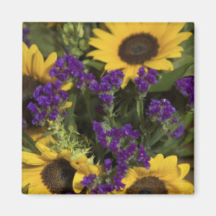 USA, Nahaufnahme der Blumenhochzeitsdekoration, Magnet