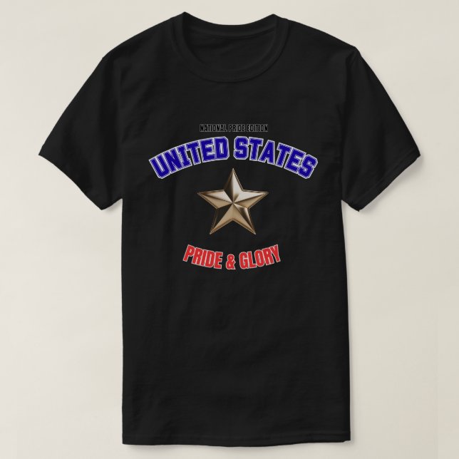 USA National Pride Edition Basic Dark T-Shirt (Design vorne)