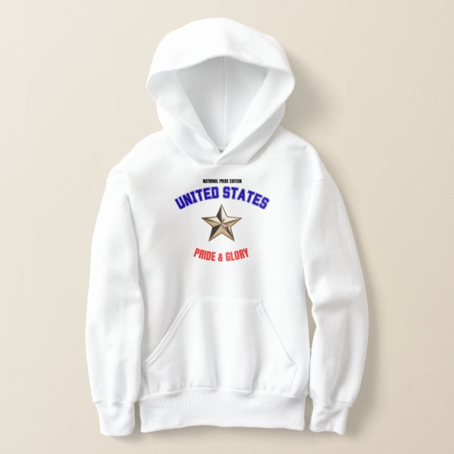 USA National Pride Edition Kids Pullover Hoodie (Ablage )