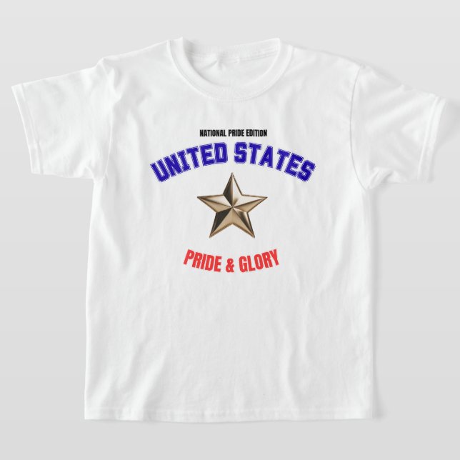 USA National Pride Edition Kinder Basic T-Shirt (Ablage )