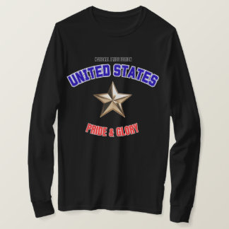 USA Nationalstolz Edition Langarmshirt T-Shirt
