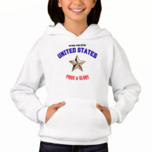 USA Nationalstolz Edition Mädchen Hoodie