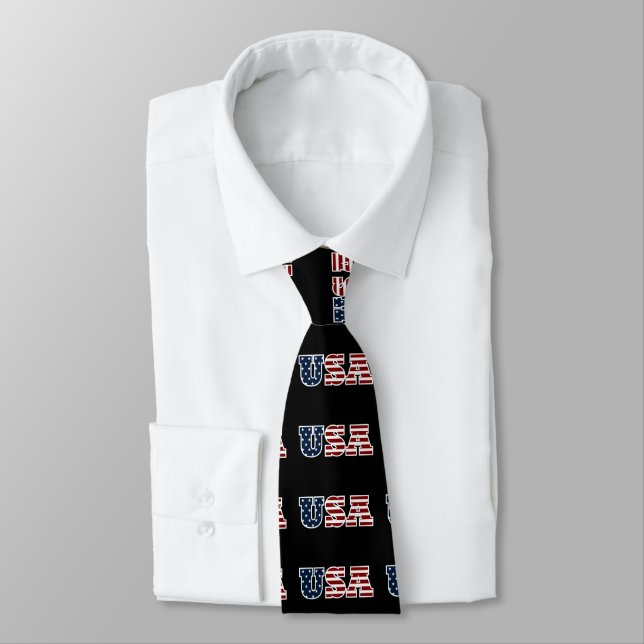 USA Necktie Krawatte (Gebunden)