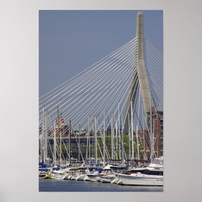 USA, Neuengland, Massachusetts, Boston, Boote Poster (Vorne)