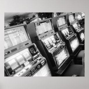 USA, Nevada, Las Vegas: Casino-Spielautomaten / Poster