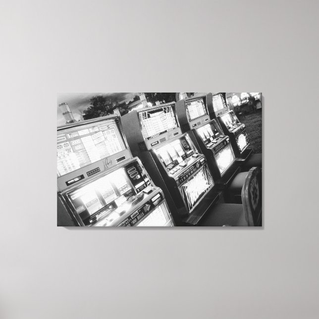 USA, Nevada, Las Vegas: Spielautomaten im Casino / Leinwanddruck (Vorderseite)