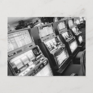 USA, Nevada, Las Vegas: Spielautomaten im Casino / Postkarte