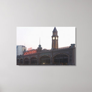 USA, New-Jersey, Hoboken, alte Bahnstation Leinwanddruck