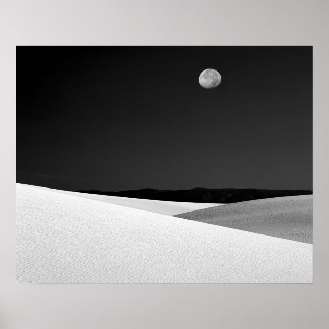 USA, New Mexico, National Monument White Sands. Poster (Vorne)