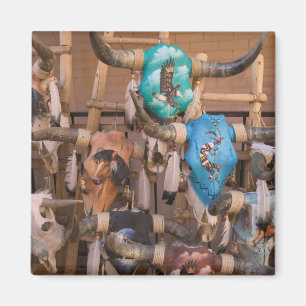 USA, New Mexico, Santa Fe: Downtown Santa Fe, Magnet