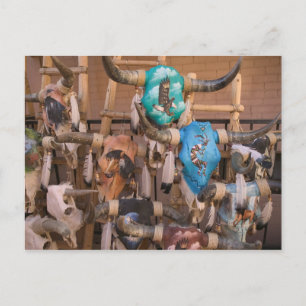 USA, New Mexico, Santa Fe: Downtown Santa Fe, Postkarte