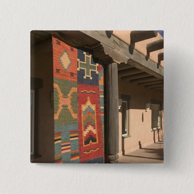 USA, New Mexico, Taos: Navaho Rug Gallery Kit Button (Vorderseite)