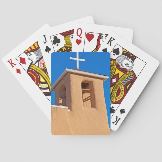 USA, New Mexico. Top Rancho de Taos Spielkarten (Rückseite)