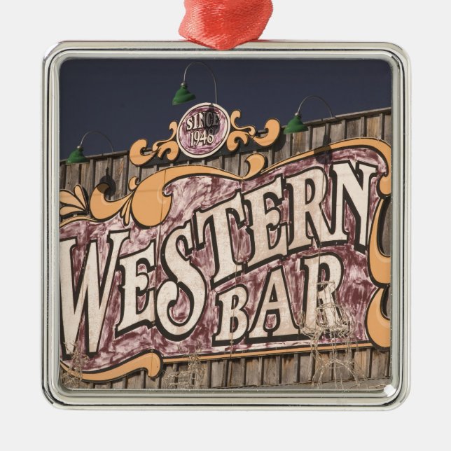 USA, New Mexiko, Cloudcroft: Gebirgsstadt Ornament Aus Metall (Vorne)