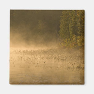 USA, New York, Adirondack Park. Morgennebel auf Magnet