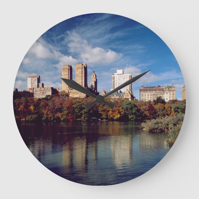 USA, New York, Central Park, Lake Große Wanduhr (Vorderseite)
