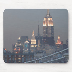 USA, New York City, Blick auf die Manhattan Bridge Mousepad