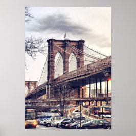 USA New York City Brooklyn Bridge Poster