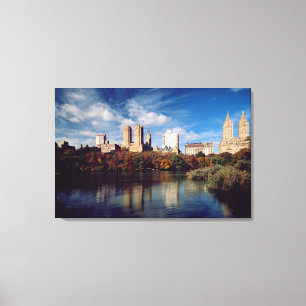 USA, New York City, Central Park, Lake Leinwanddruck