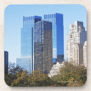 USA, New York City, Central Park mit Skylinen Getränkeuntersetzer
