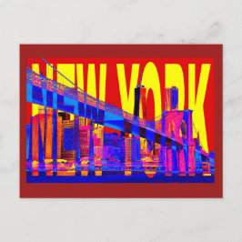 USA New York City Manhattan Skyline Postkarte